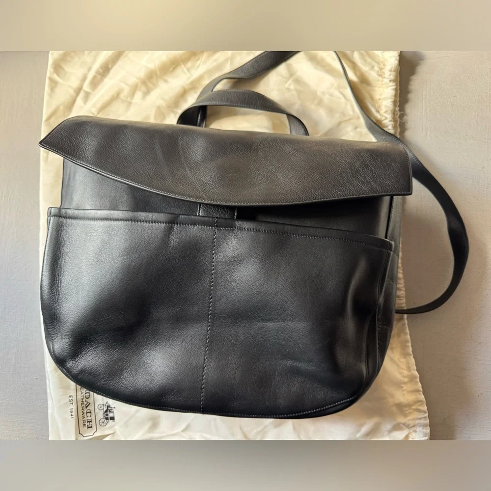 NWOT Cuyana Convertible Satchel-15 Inch in Black Pebbled Leather